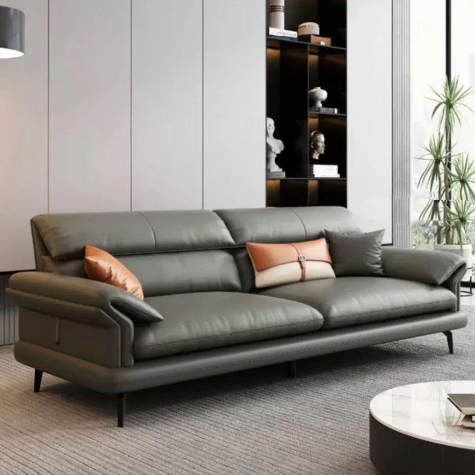 Adena Leather Sofa - Image 13