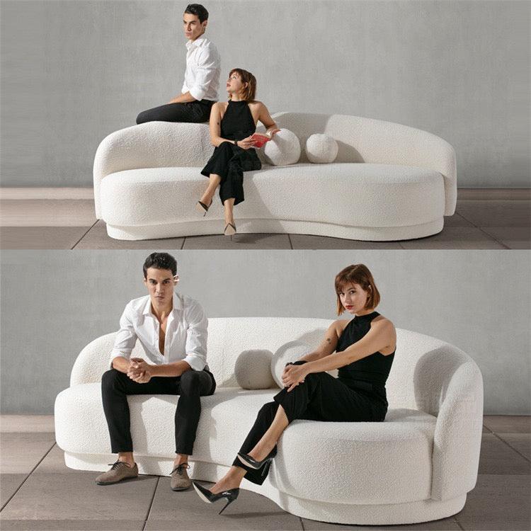 Agnes Performance Boucle Curve Sofa - Image 6