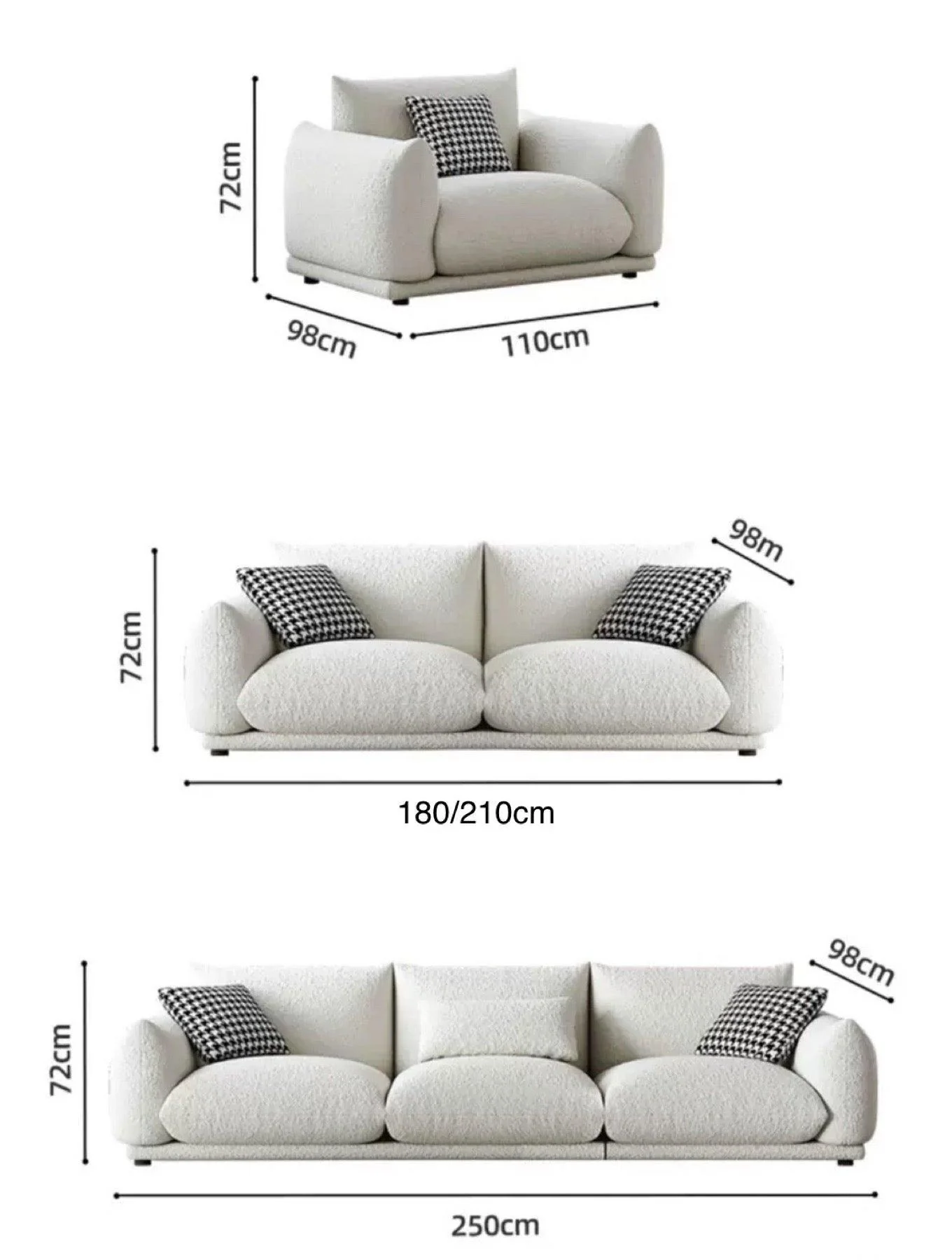Alice Performance Boucle Sofa - Image 17