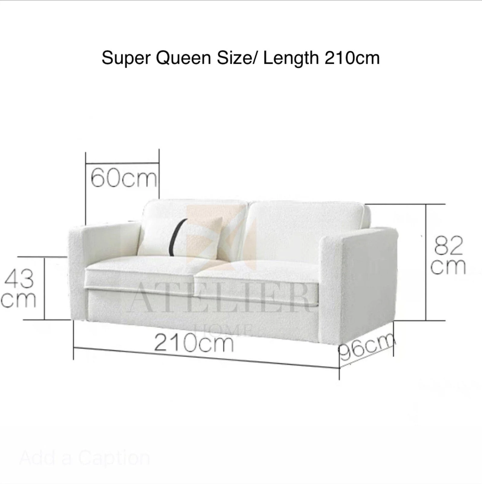 Allison Performance Boucle Foldable Sofa Bed with Mattress - Image 24