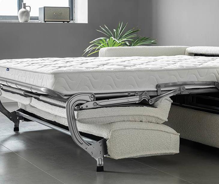 Allison Performance Boucle Foldable Sofa Bed with Mattress - Image 4