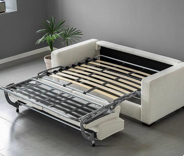 Allison Performance Boucle Foldable Sofa Bed with Mattress - Image 6