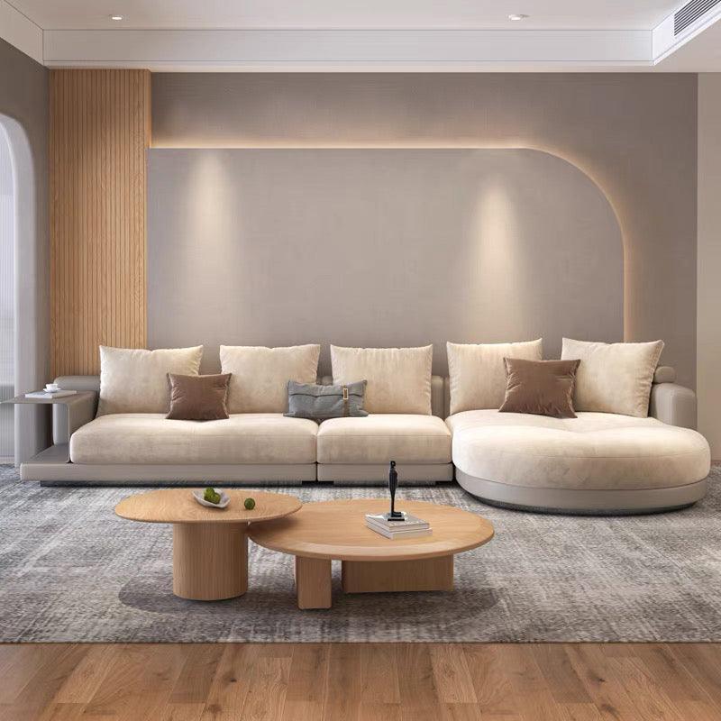 Alyssa Designer Sectional Round Chaise Sofa - Image 11