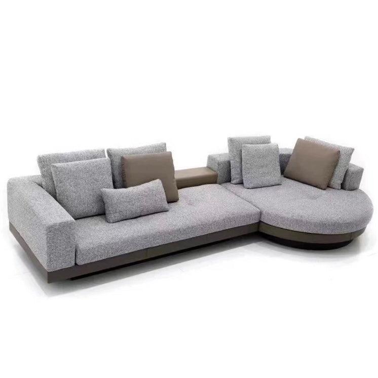 Alyssa Designer Sectional Round Chaise Sofa - Image 15
