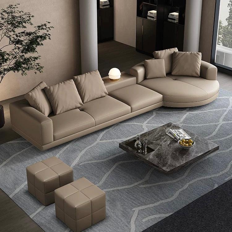 Alyssa Designer Sectional Round Chaise Sofa - Image 8