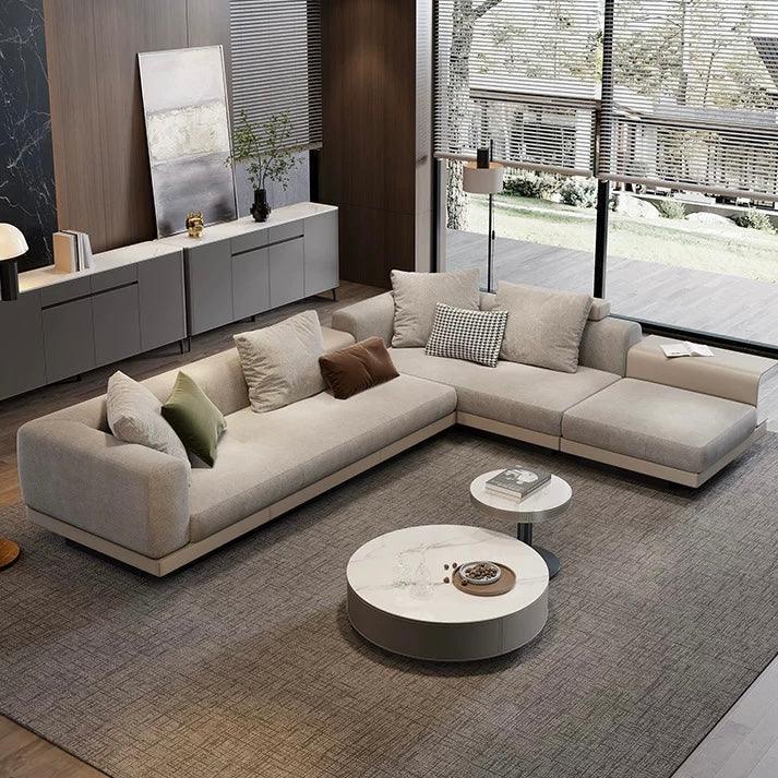 Alyssa Designer Sectional Round Chaise Sofa - Image 10