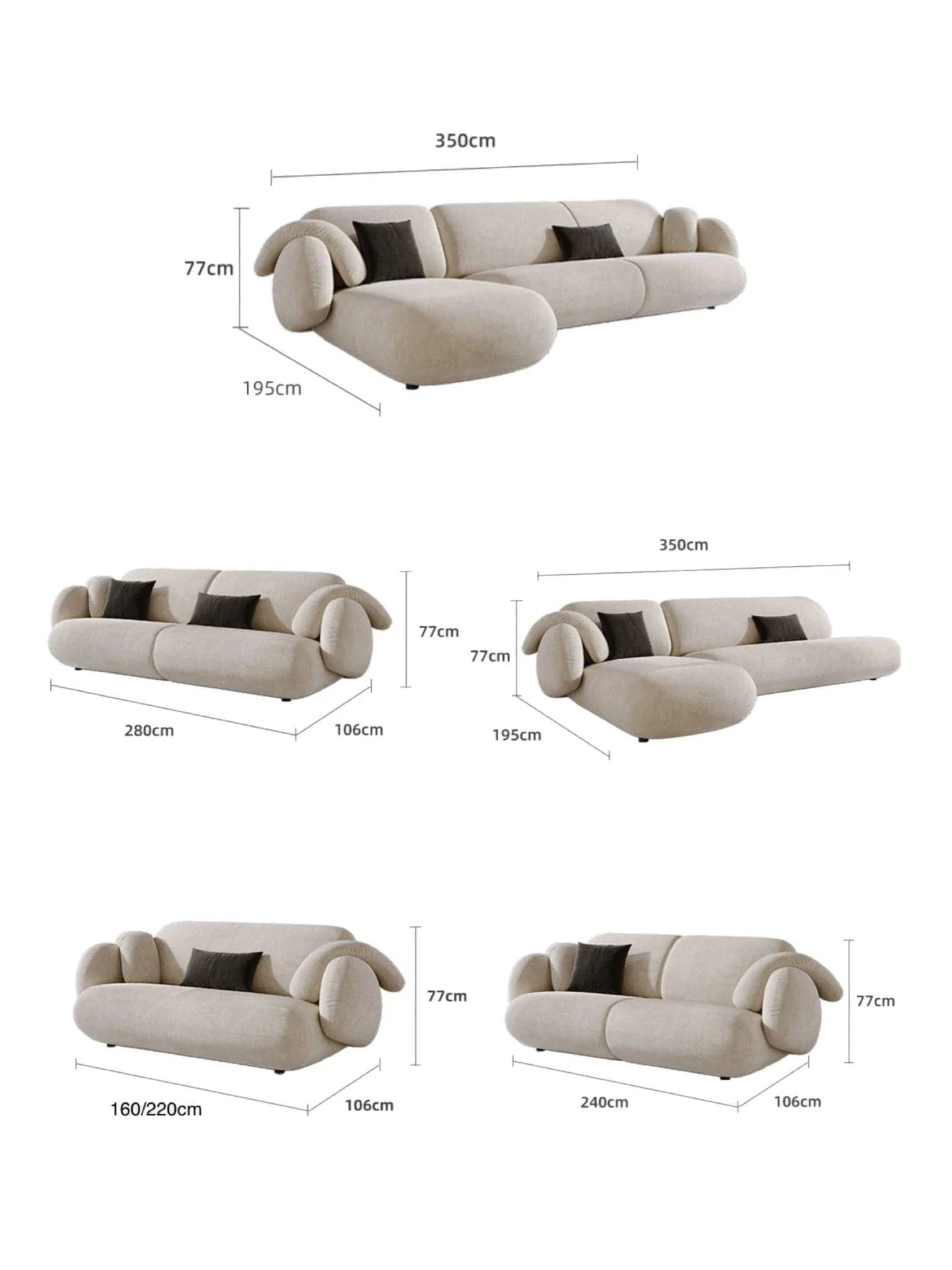 Andre Sectional Designer Sofa - Image 35