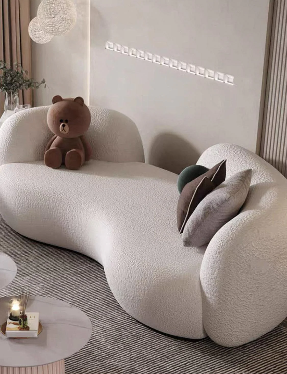 Angus Performance Boucle Curve Sofa - Image 4