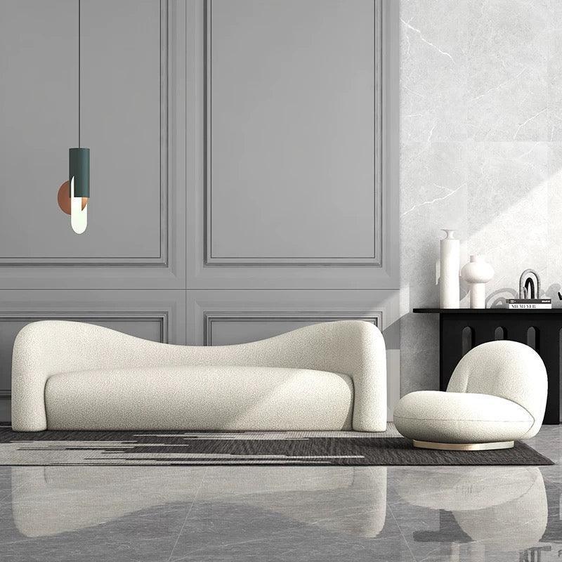 Anthea Performance Boucle Curve Sofa - Image 4