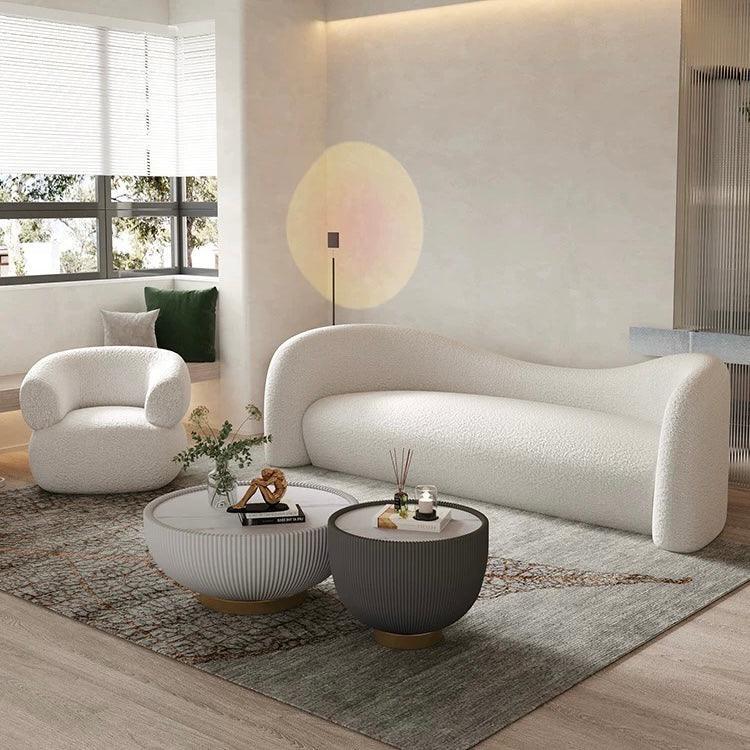 Anthea Performance Boucle Curve Sofa - Image 9