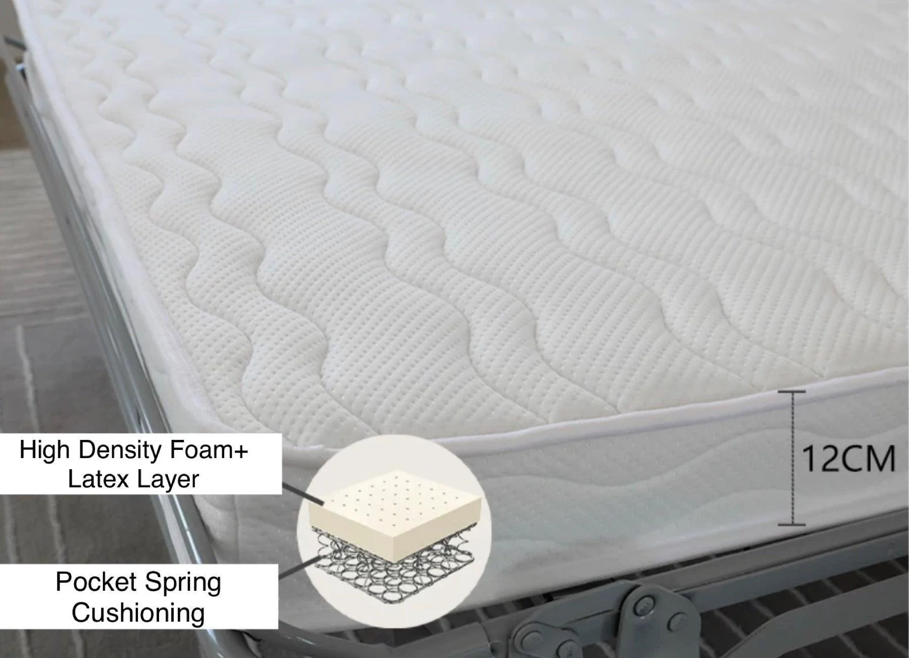 Anthonia Foldable Sofa Bed with Mattress - Image 9
