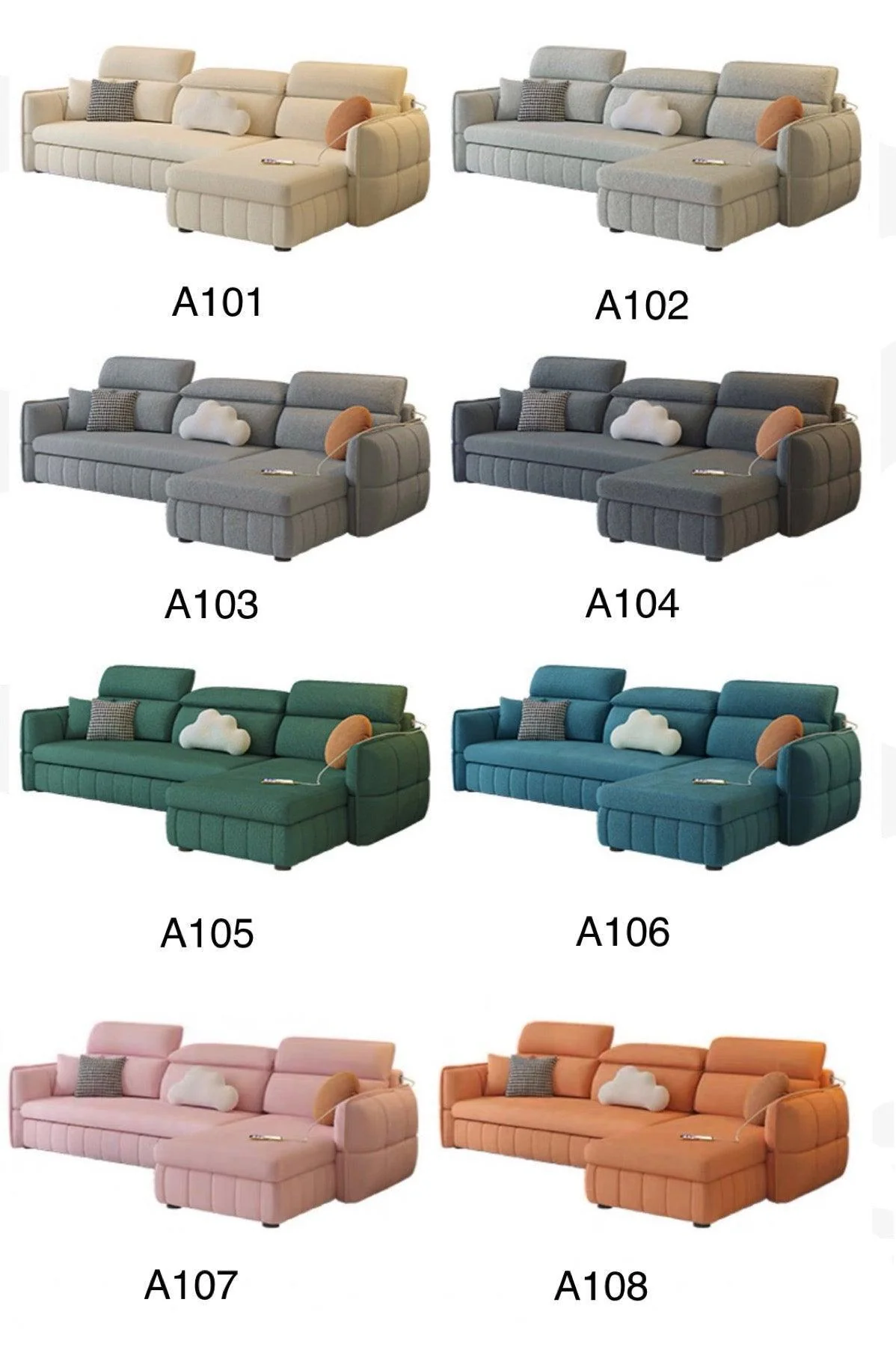 Ariyo Scratch Resistant Storage Sofa Bed - Image 11