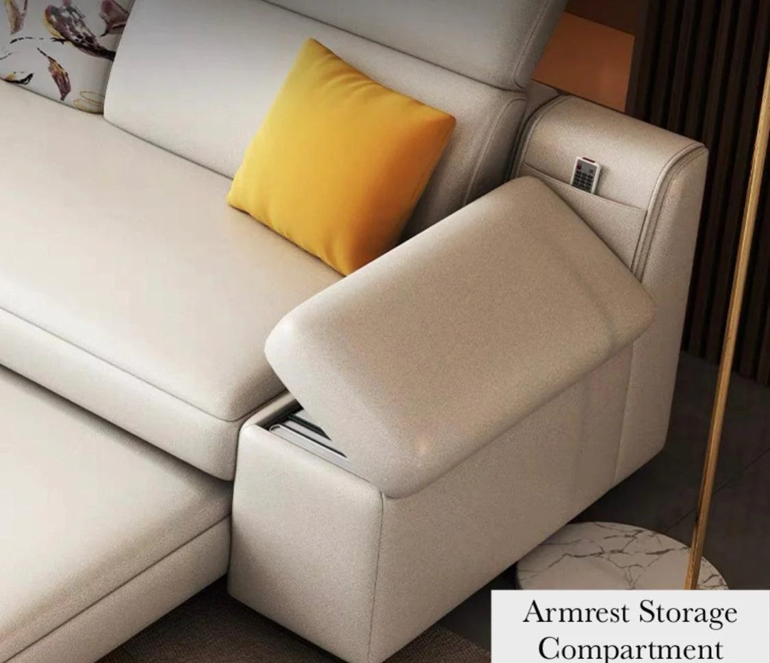 Bell Sectional L-shape Storage Sofa Bed - Image 10