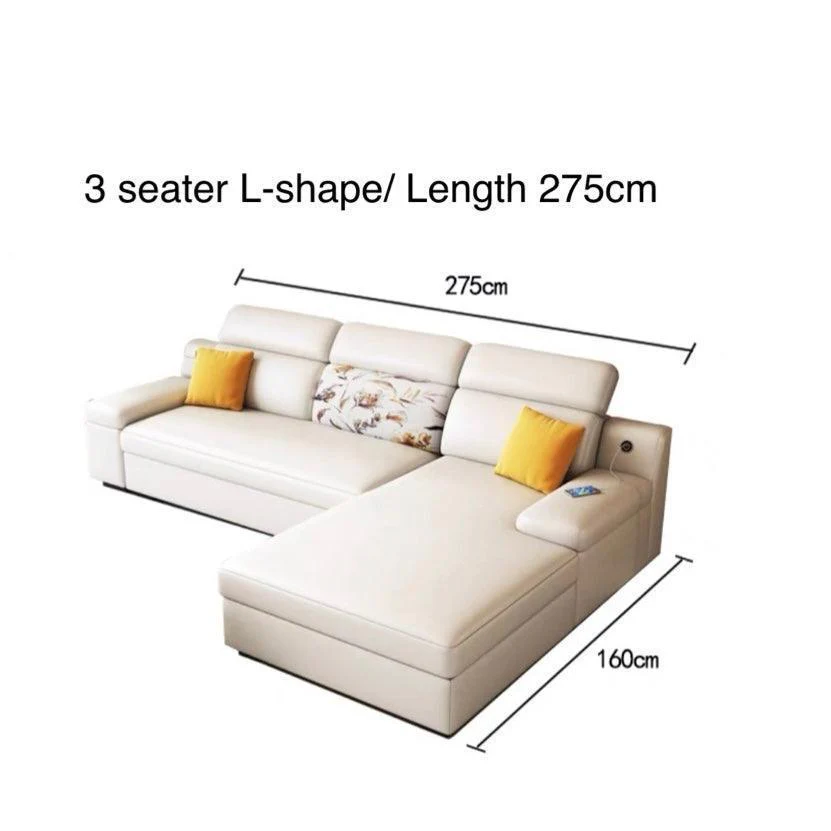 Bell Sectional L-shape Storage Sofa Bed - Image 15