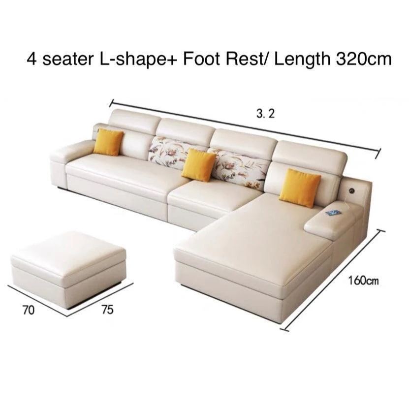 Bell Sectional L-shape Storage Sofa Bed - Image 16