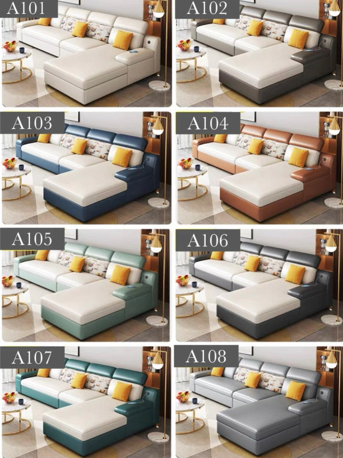 Bell Sectional L-shape Storage Sofa Bed - Image 19