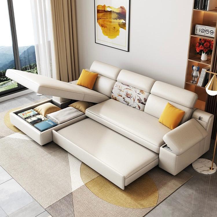 Bell Sectional L-shape Storage Sofa Bed - Image 3