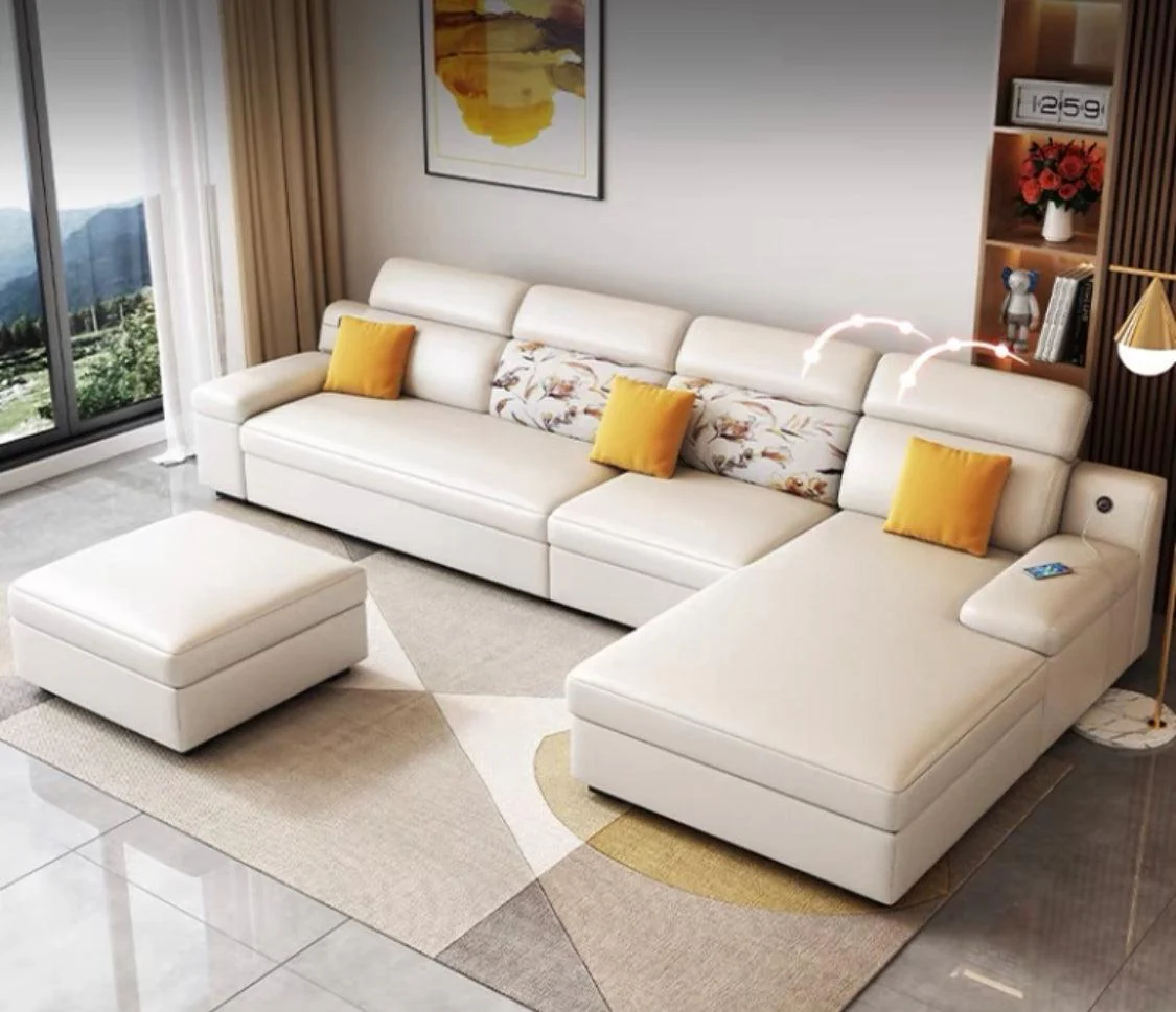Bell Sectional L-shape Storage Sofa Bed - Image 6