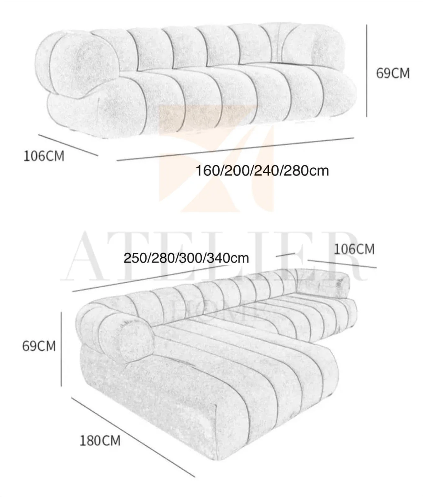 Benji Performance Boucle Sofa - Image 53