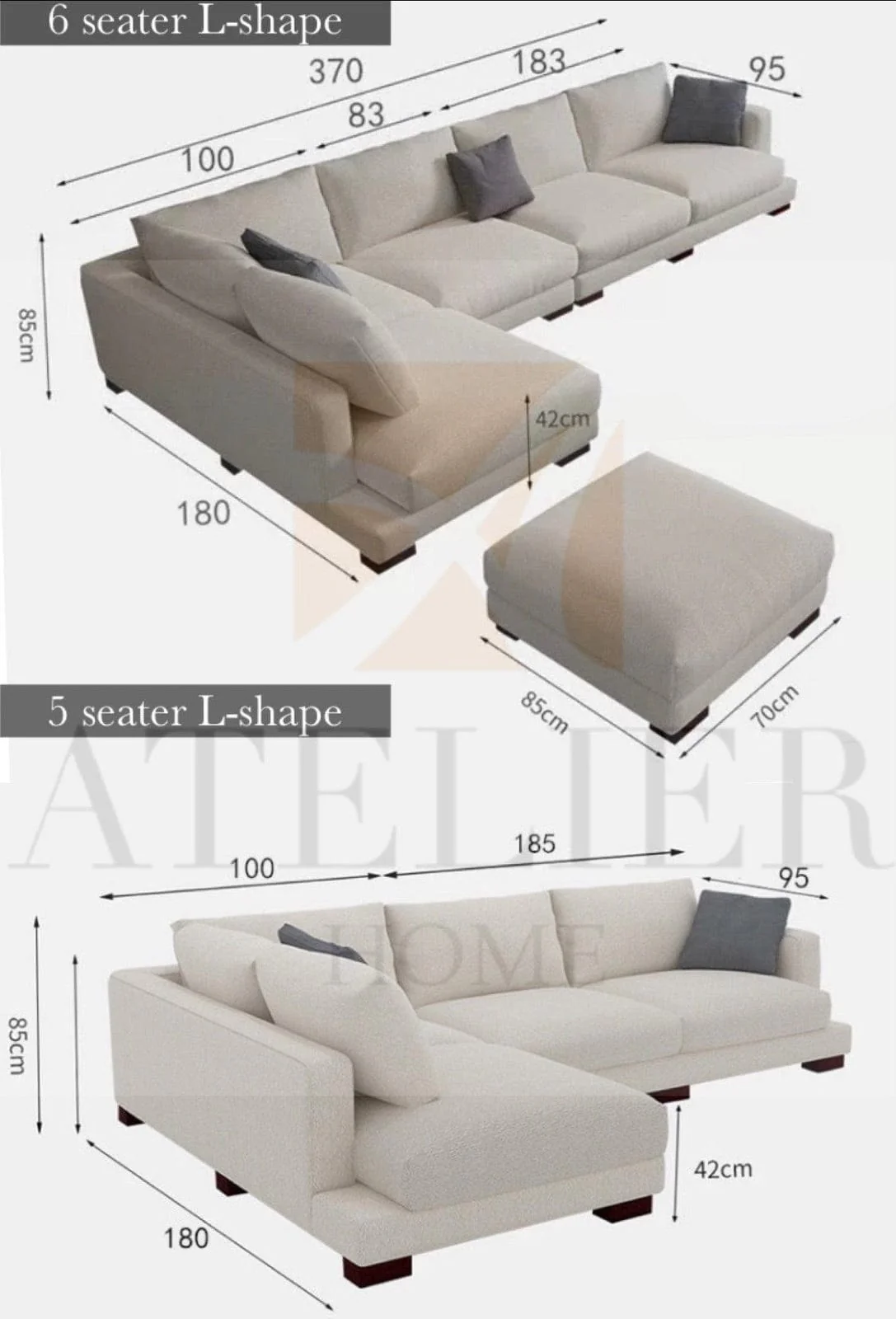 Borsani Sectional L-Shape Sofa - Image 16