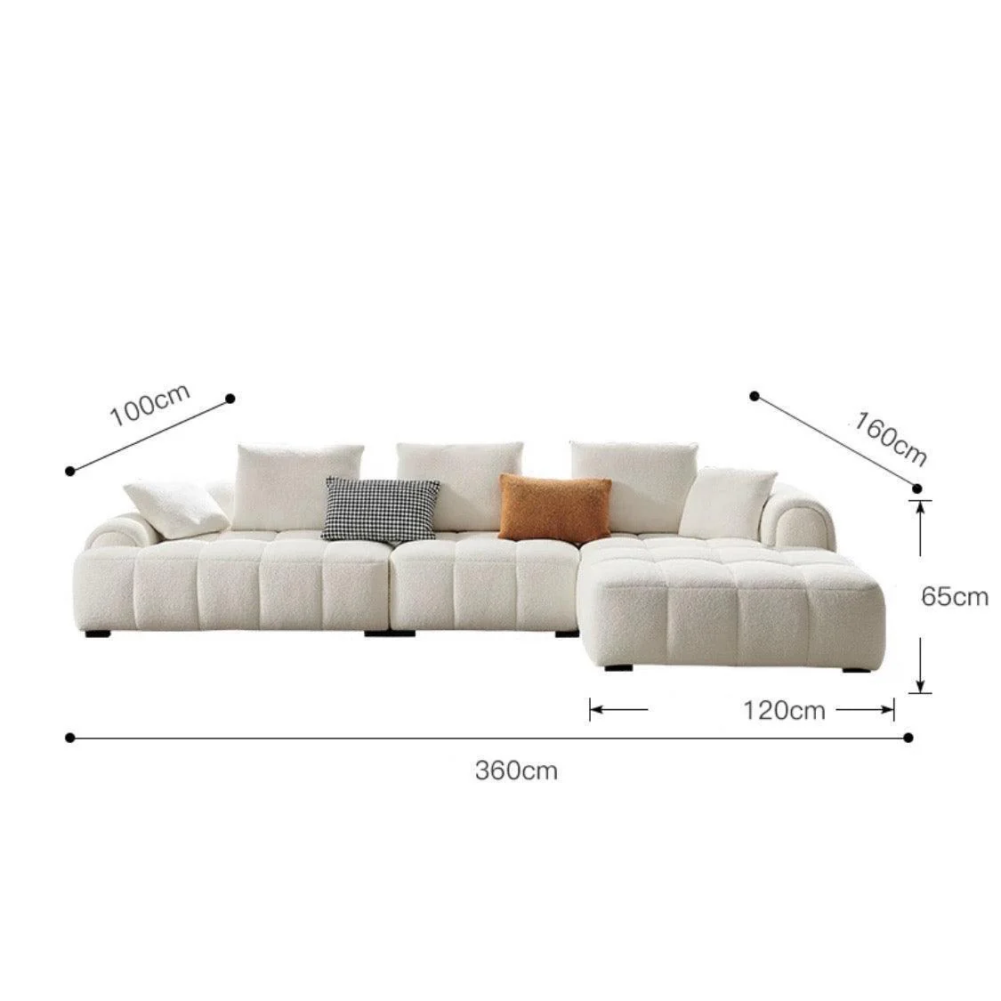 Camila Performance Boucle Sectional Sofa - Image 23