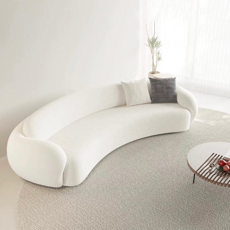 Carlo Performance Boucle Curve Sofa - Image 3