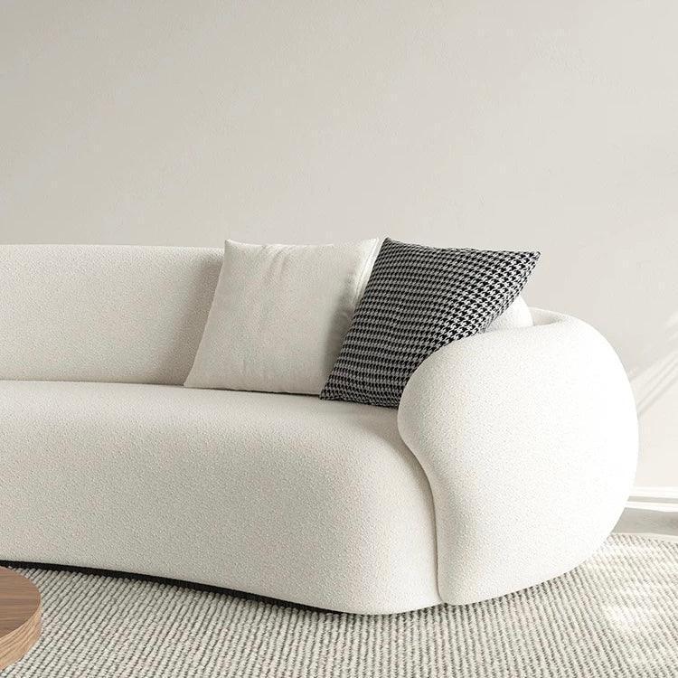 Carlo Performance Boucle Curve Sofa - Image 4