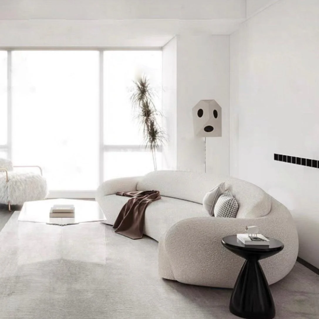 Carlo Performance Boucle Curve Sofa - Image 6