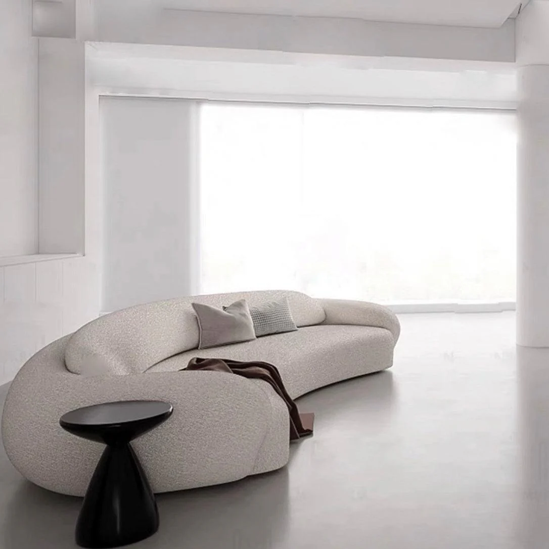 Carlo Performance Boucle Curve Sofa - Image 7