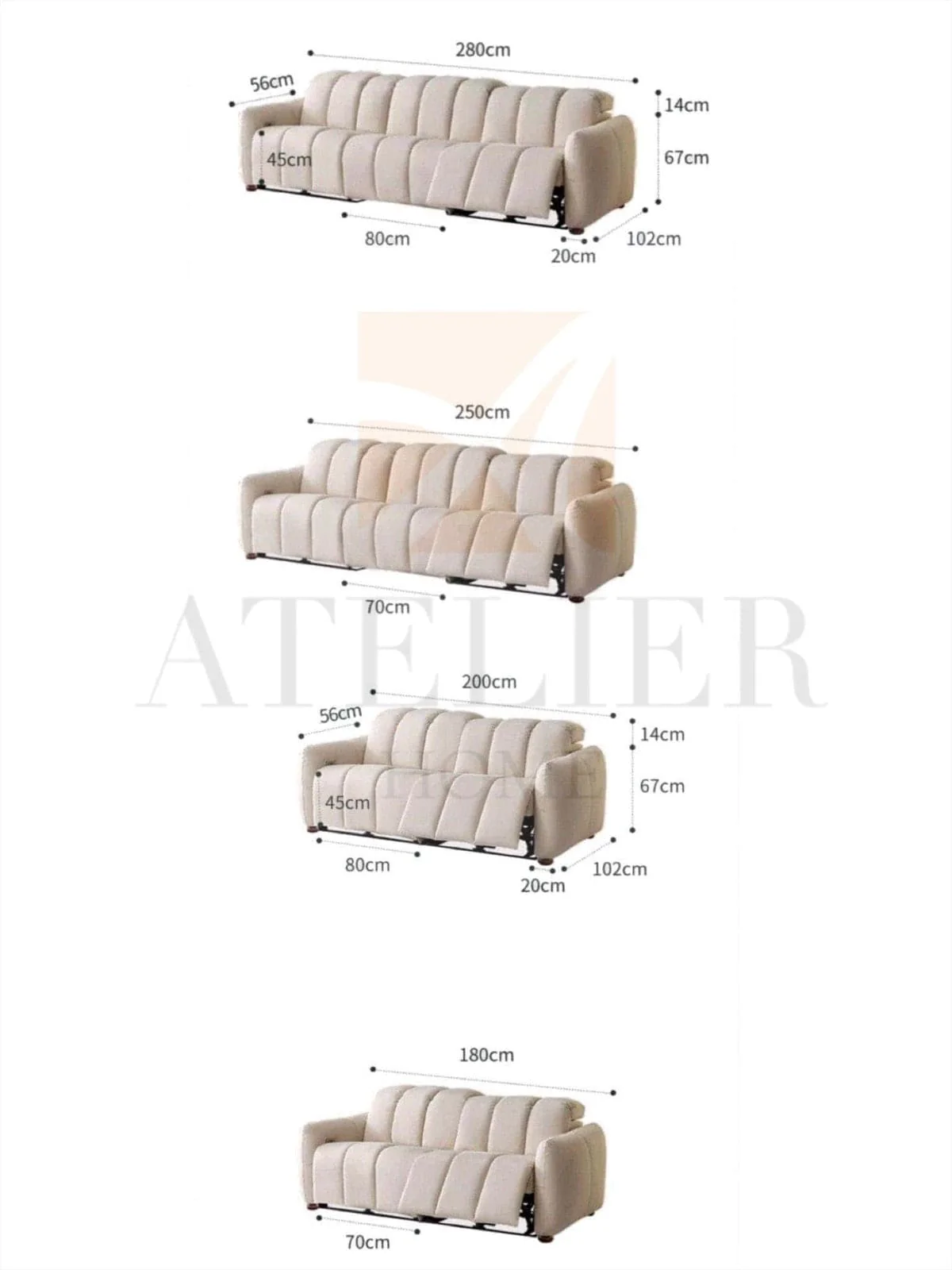 Casar Scratch Resistant Electric Recliner Sofa - Image 18