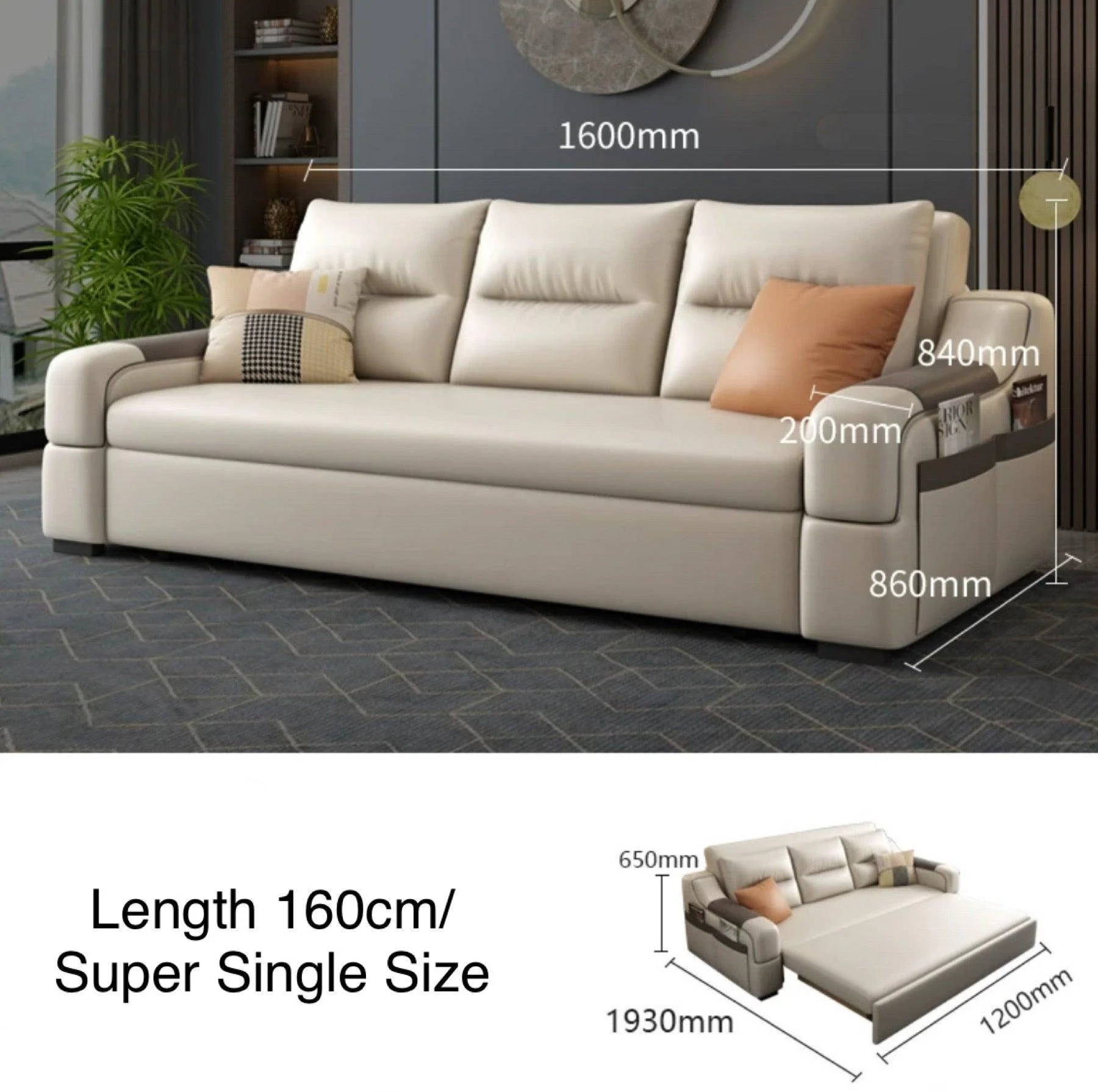 Casey Storage Sofa Bed - Image 10