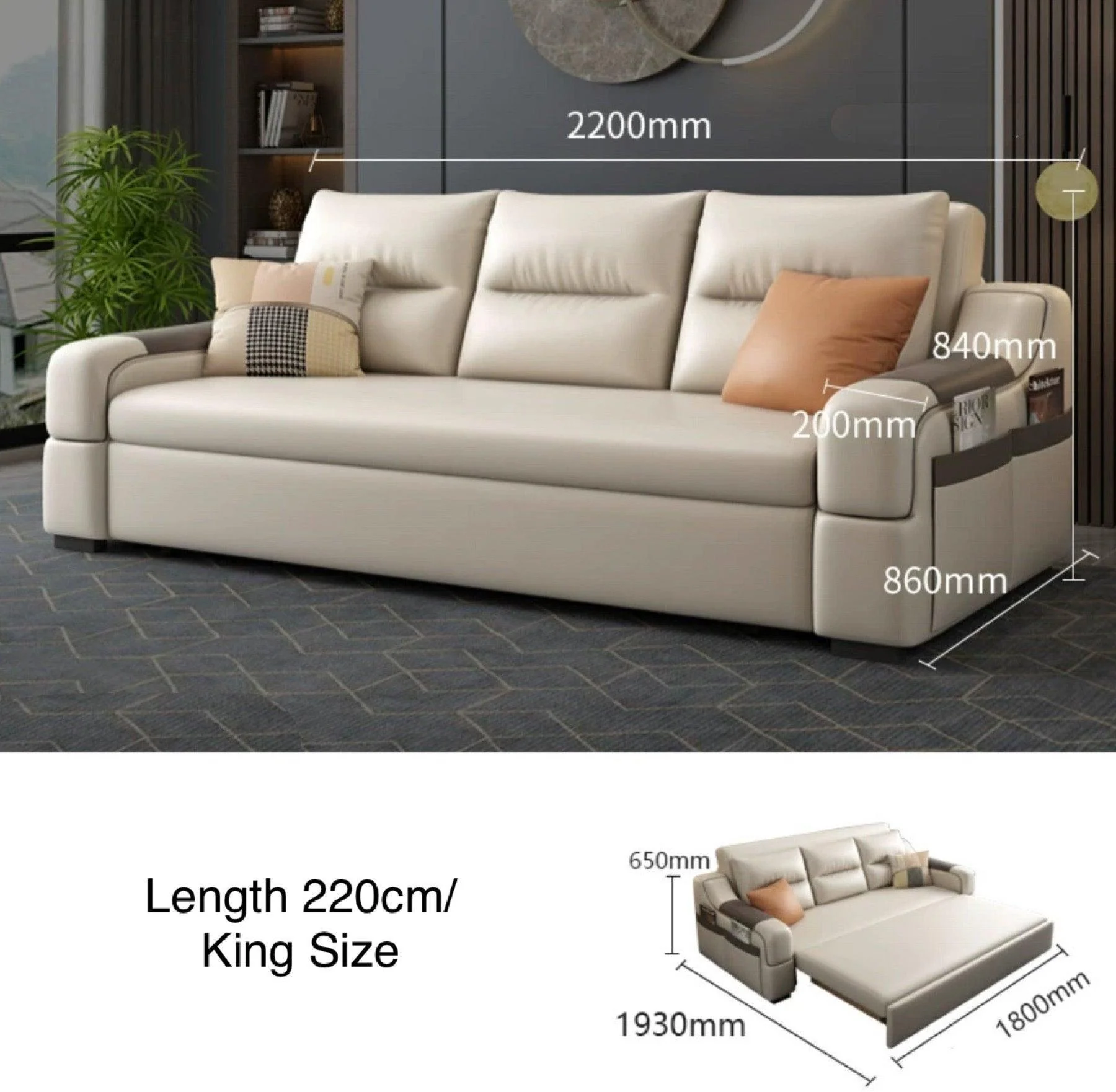 Casey Storage Sofa Bed - Image 13