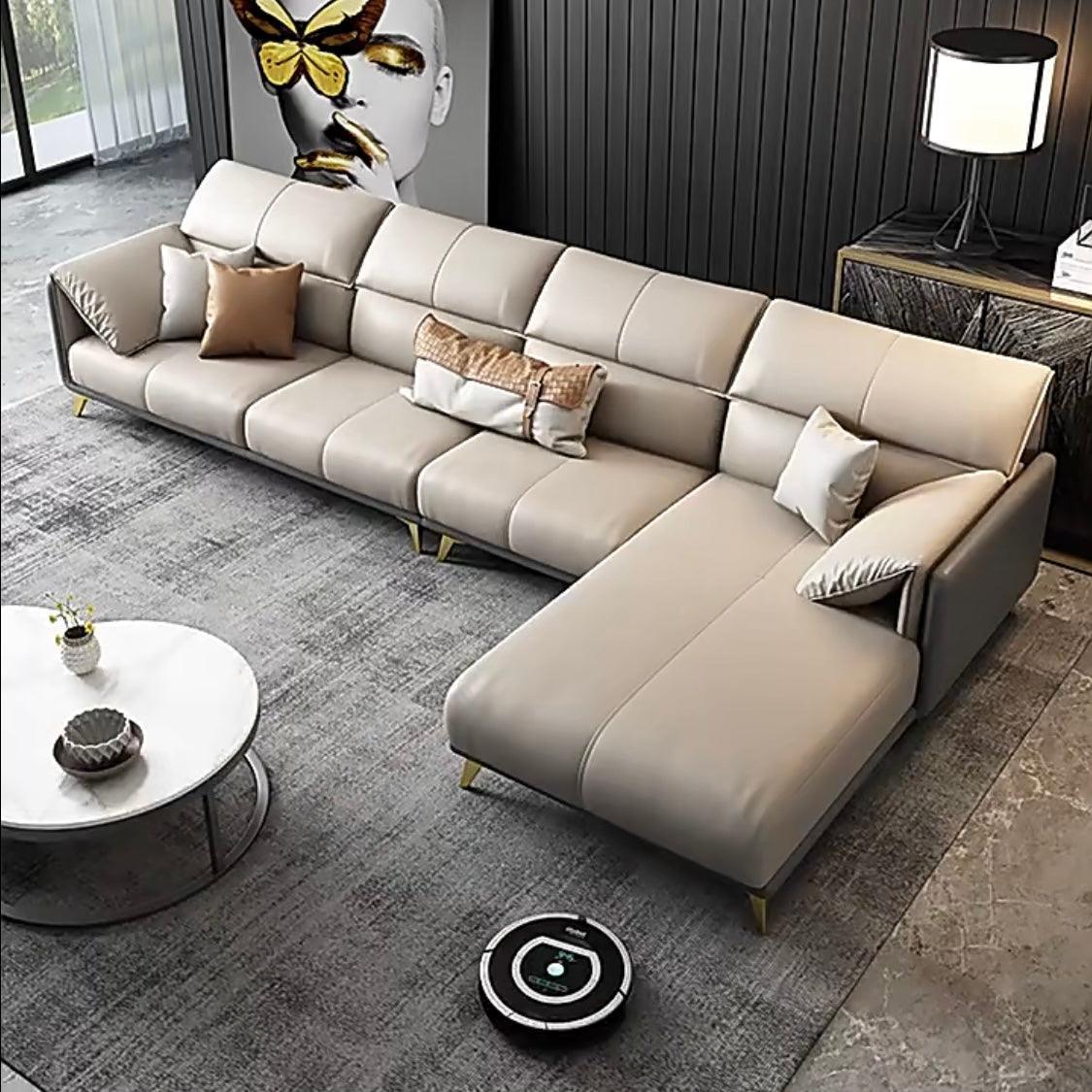 Caston Sectional Leather Sofa - Image 6