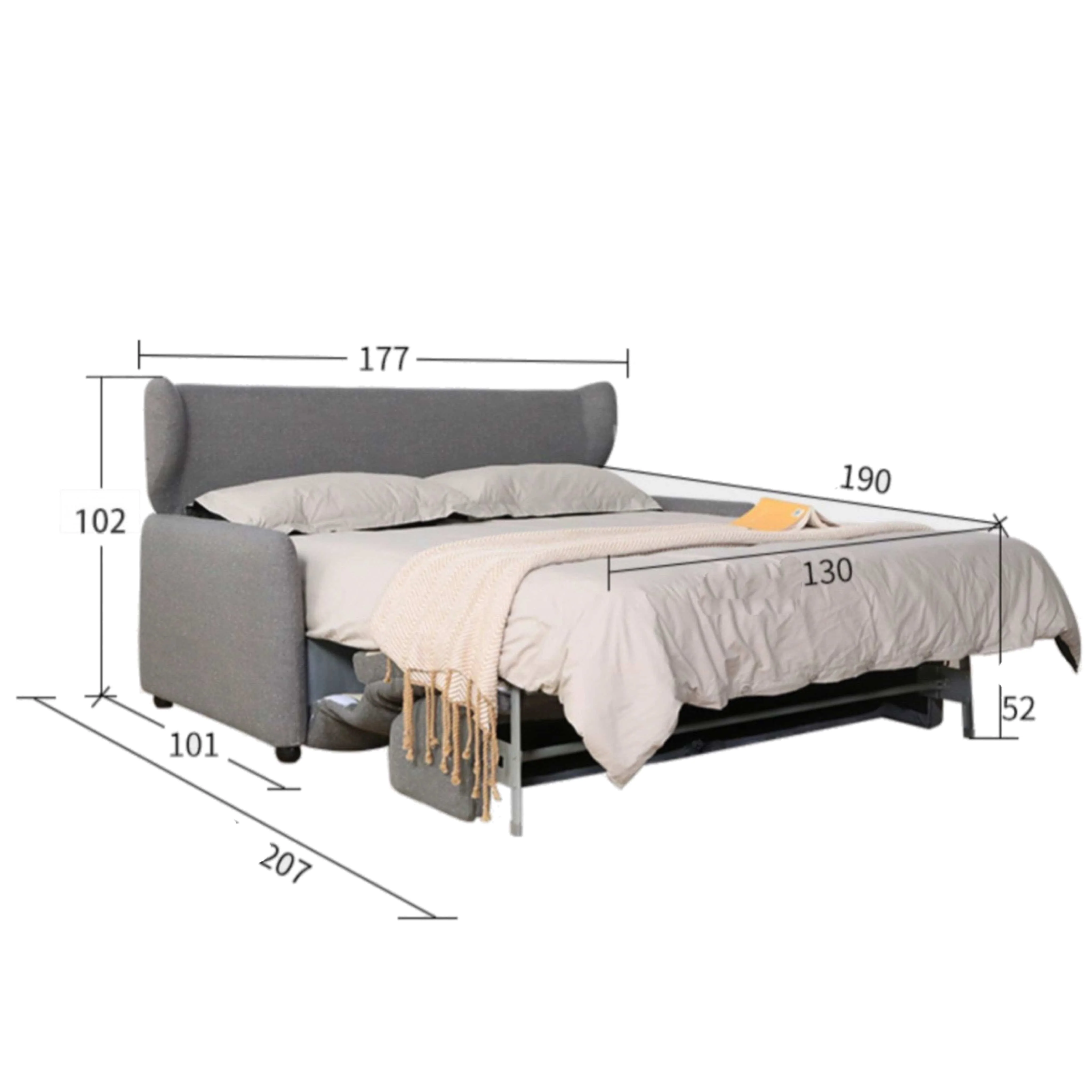 Gisella Scratch Resistant Foldable Sofa Bed - Image 22