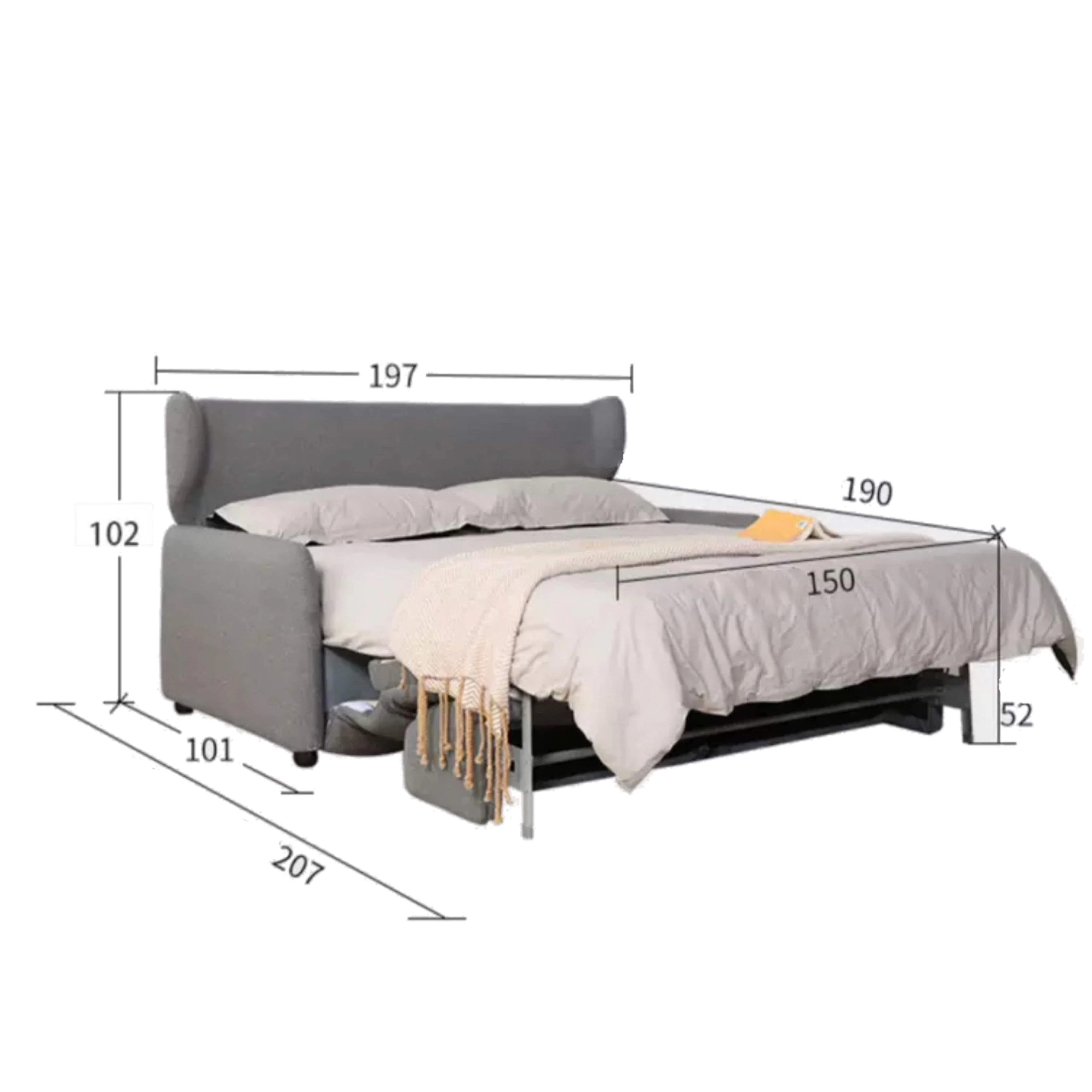 Gisella Scratch Resistant Foldable Sofa Bed - Image 23