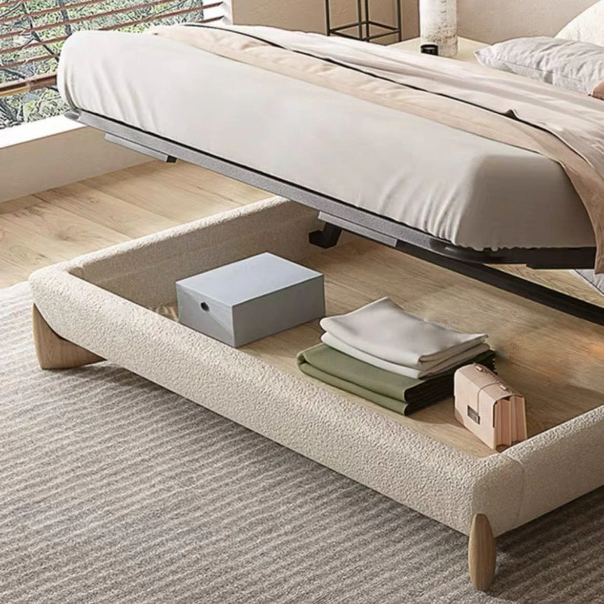 Grecan Boucle Bed Frame - Image 22