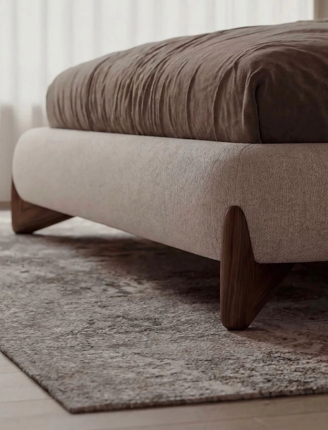 Grecan Boucle Bed Frame - Image 4