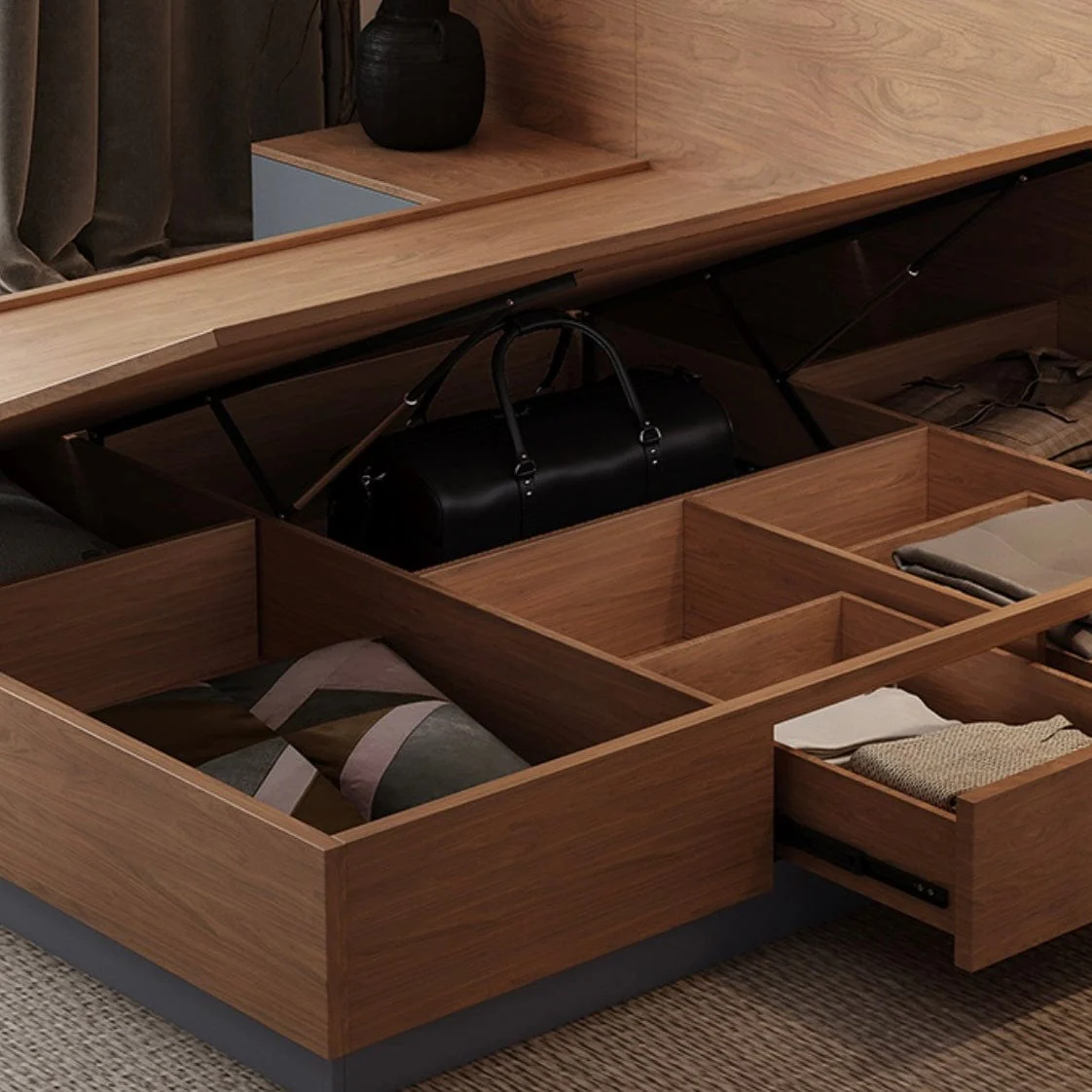 Gwen Wooden Storage Bed Frame - Image 8
