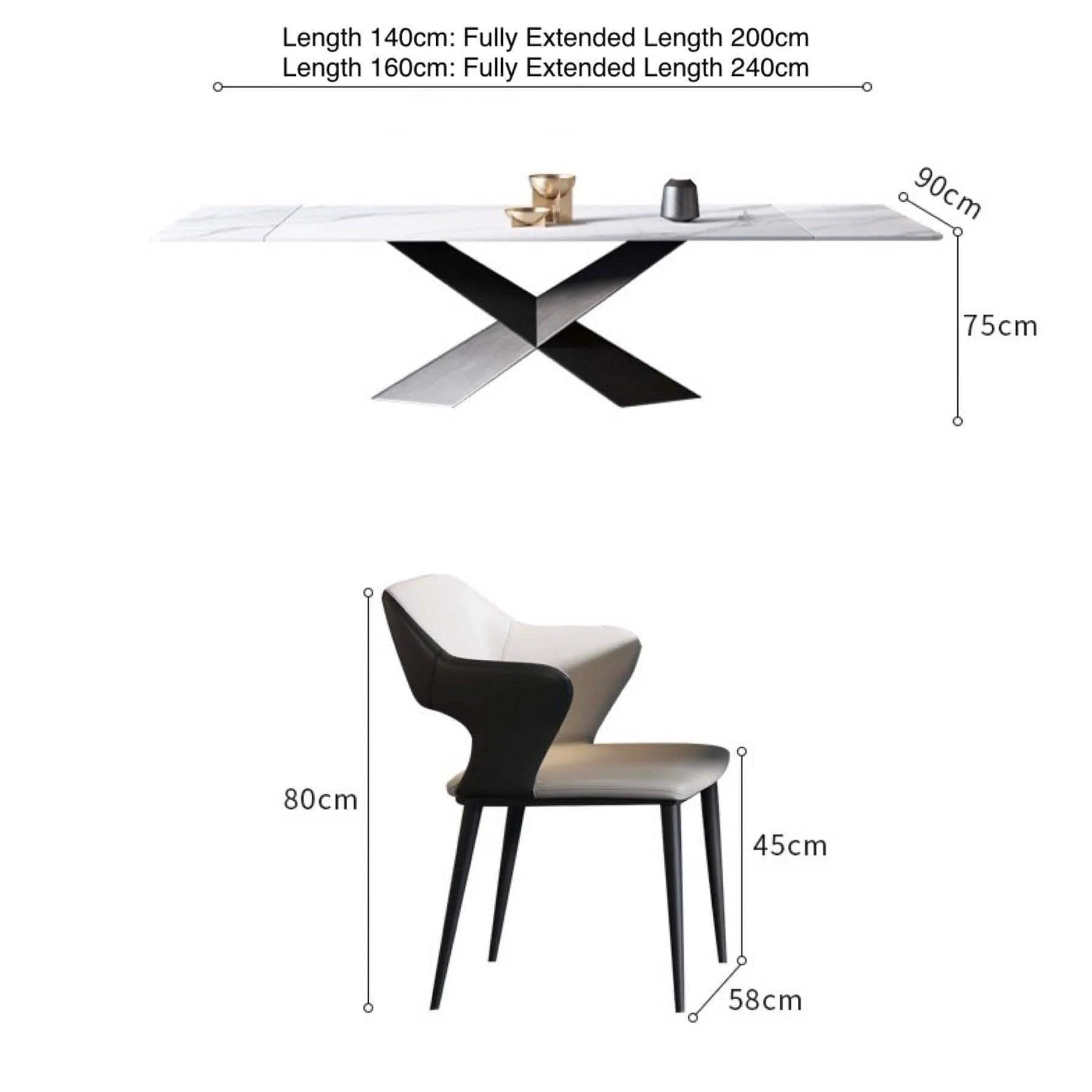 Matt Extendable Dining Table - Image 21