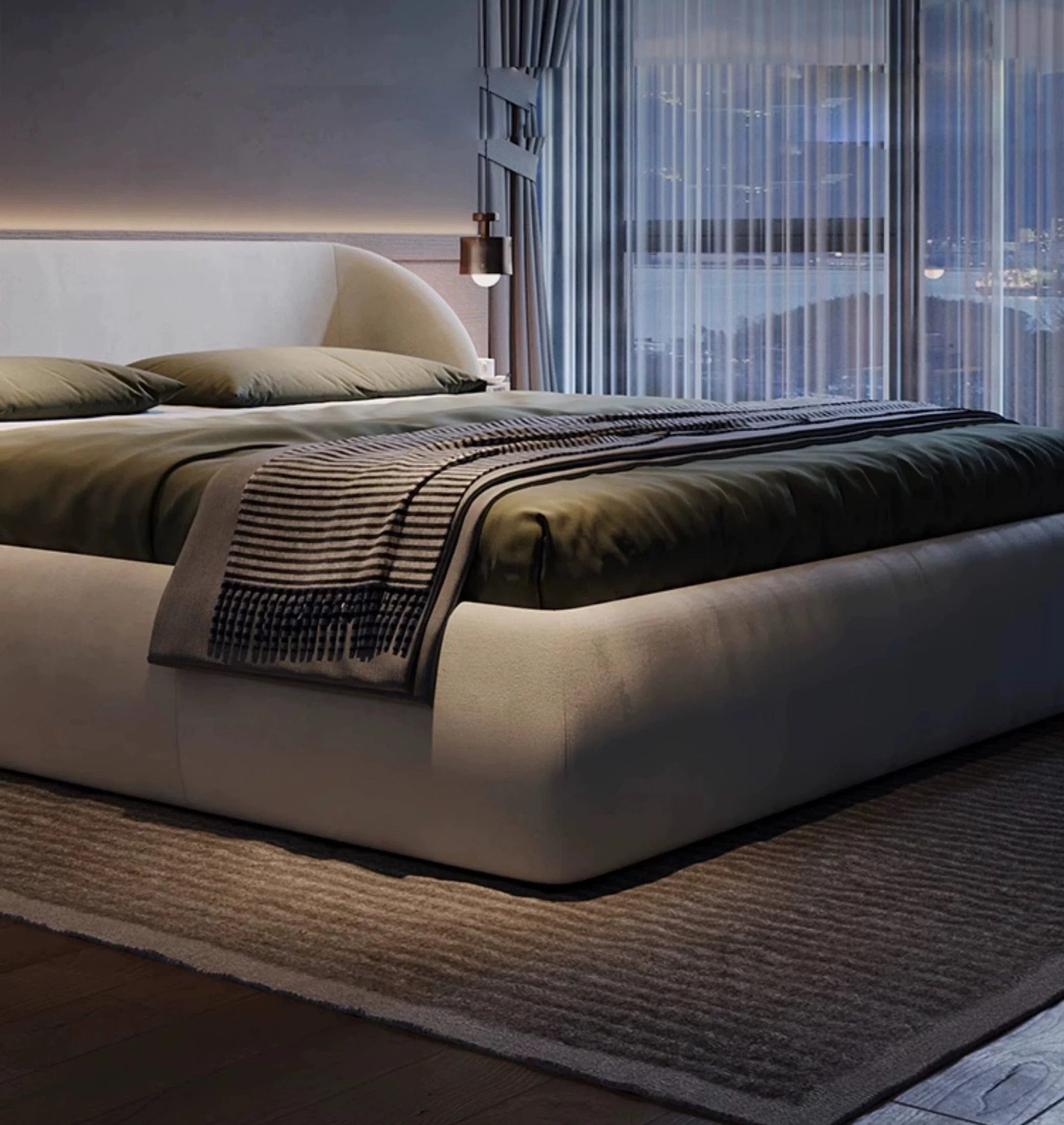 Melia Performance Boucle Bed Frame - Image 28