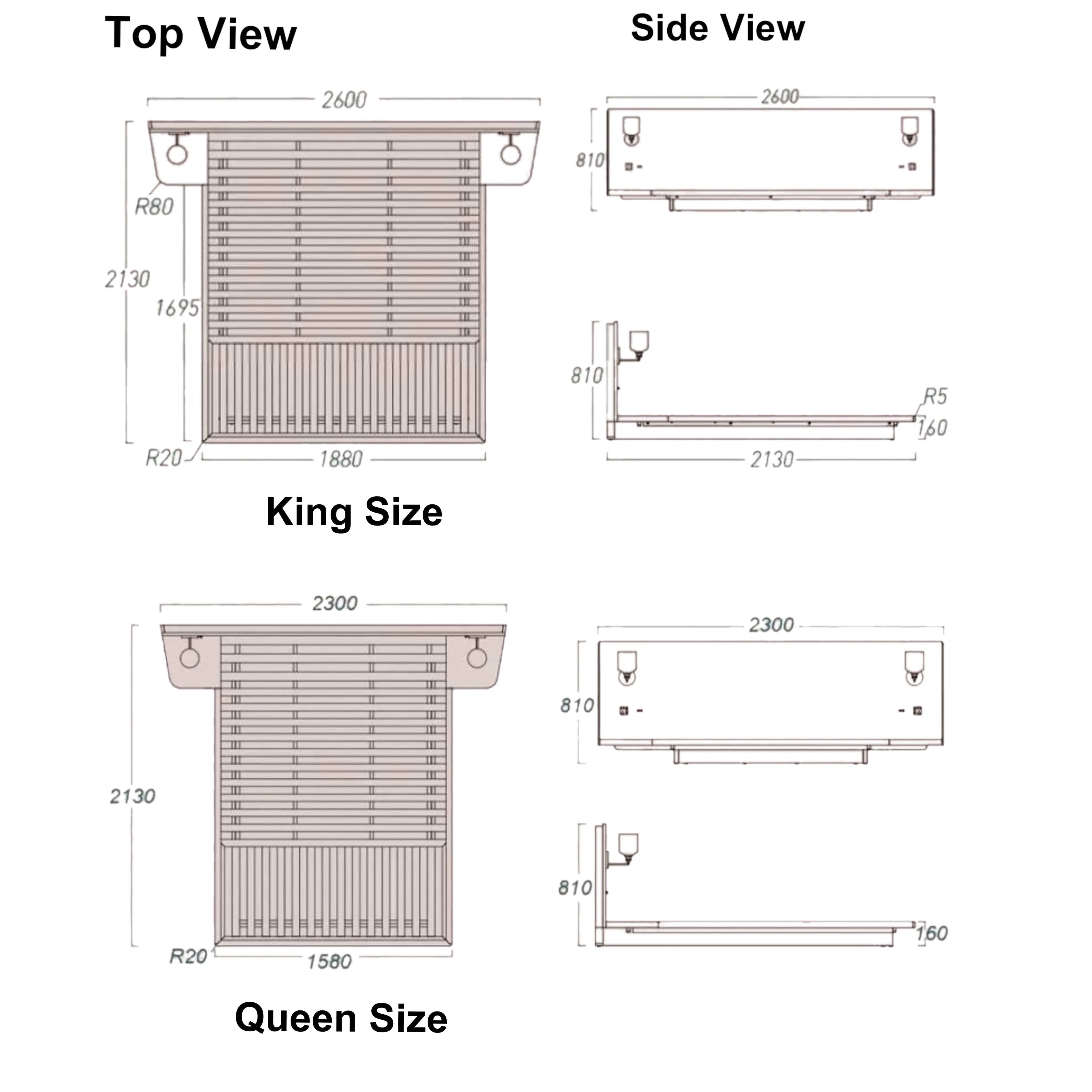 Melissa Floating Wooden Bed Frame - Image 20