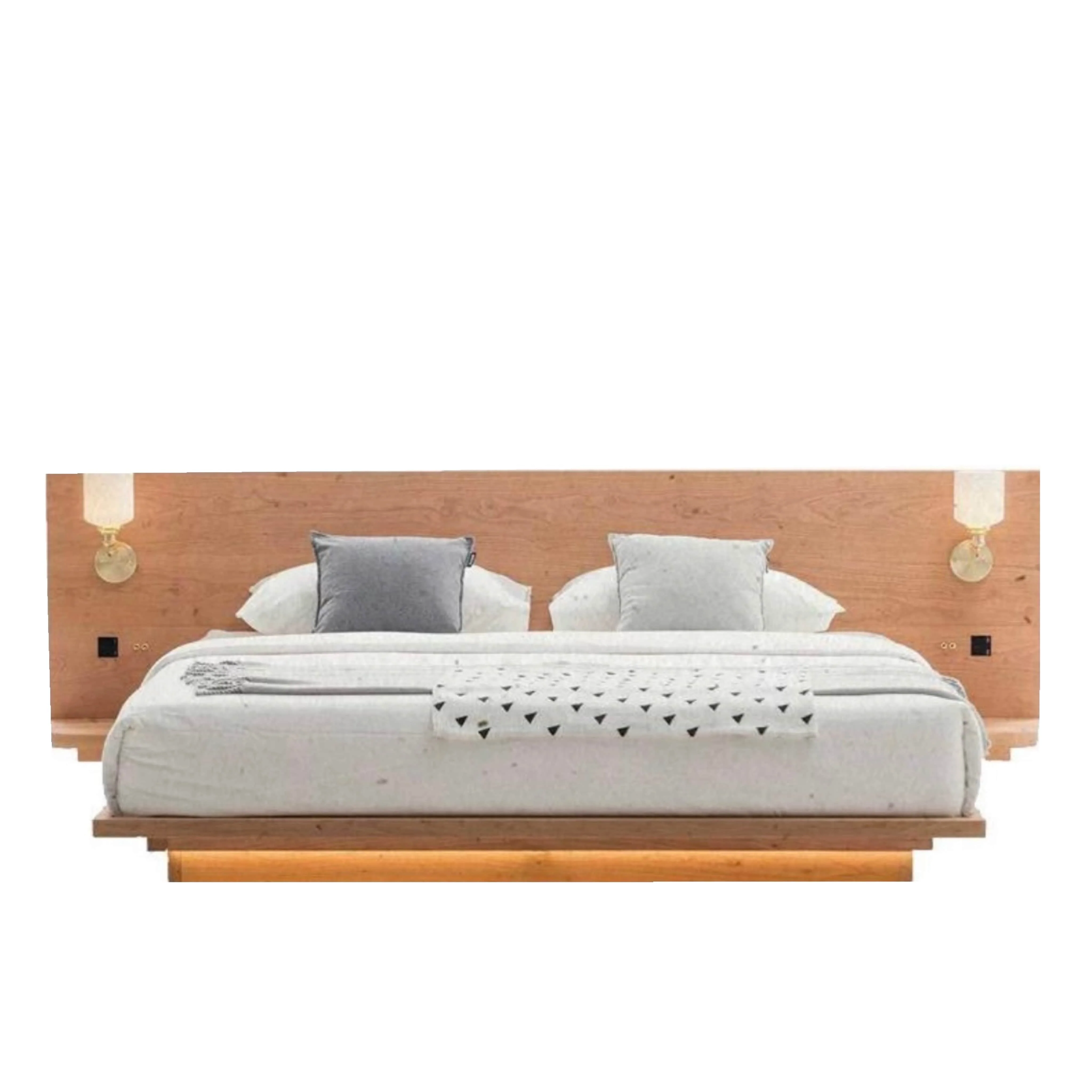 Melissa Floating Wooden Bed Frame - Image 4