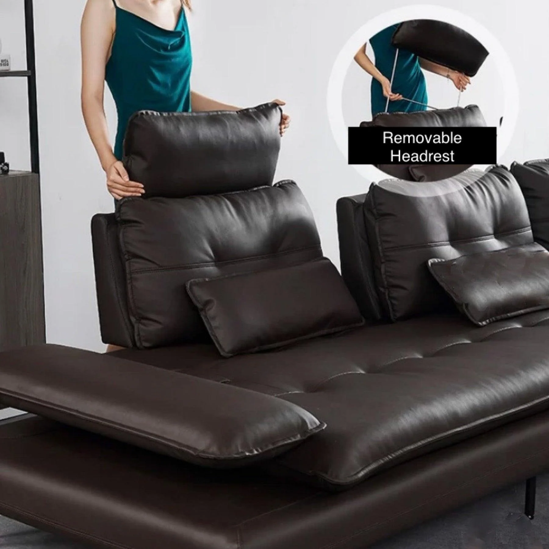Moretti L-shape Slider Sofa - Image 16