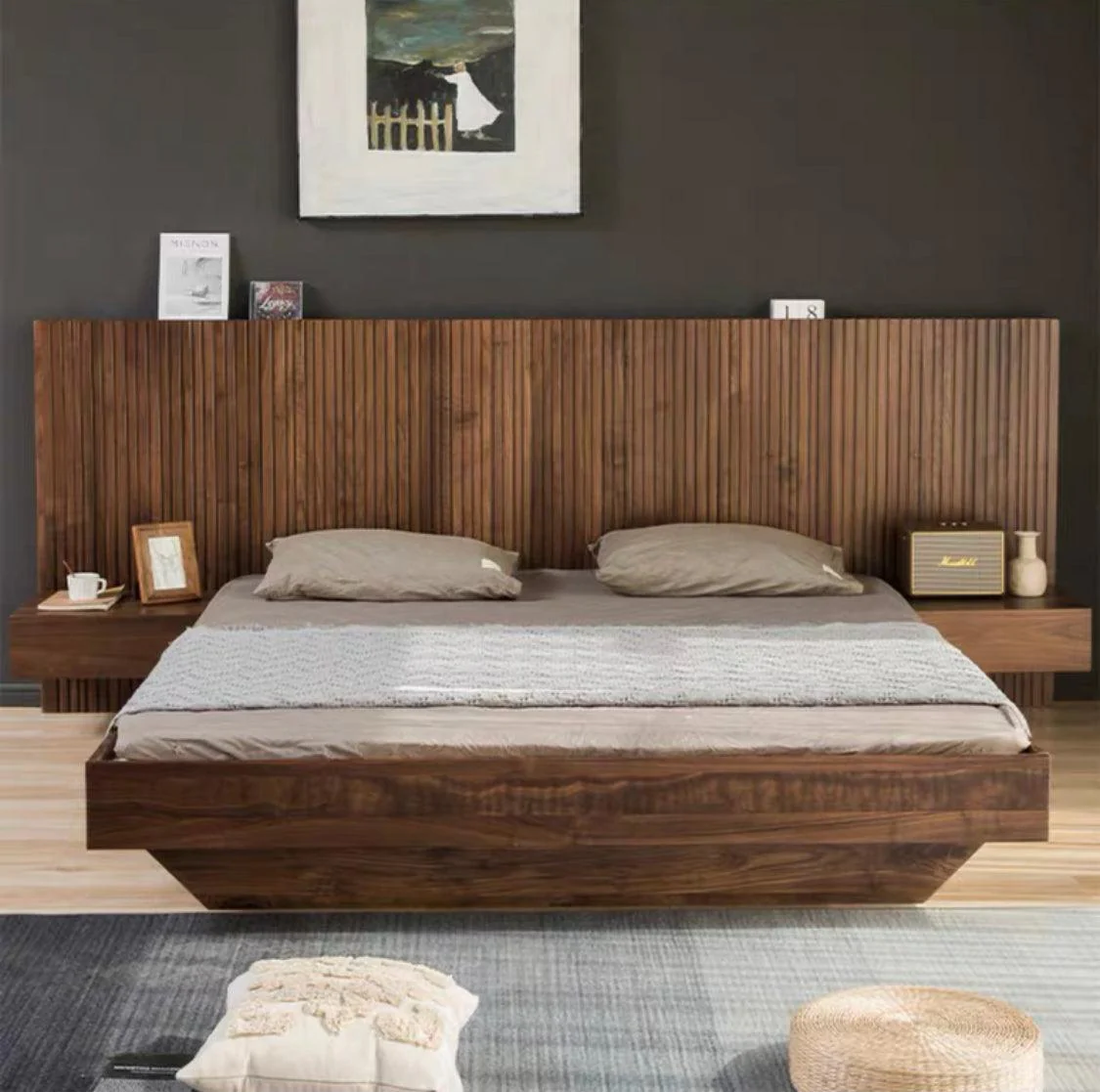Odell Bed Frame with Bedside Tables - Image 13