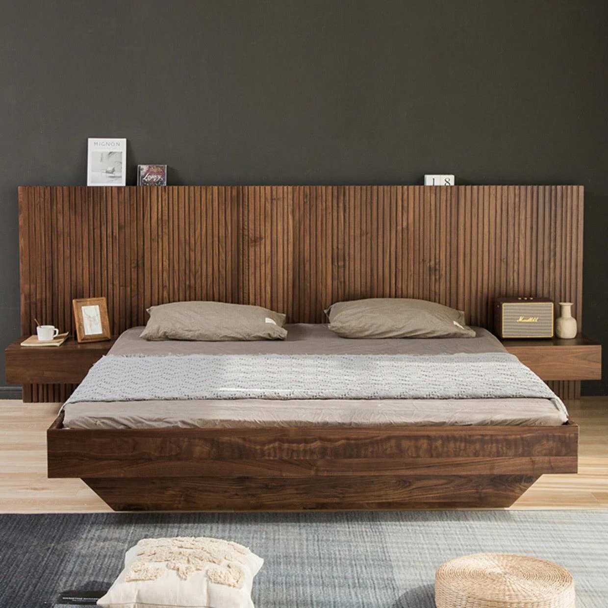 Odell Bed Frame with Bedside Tables - Image 15