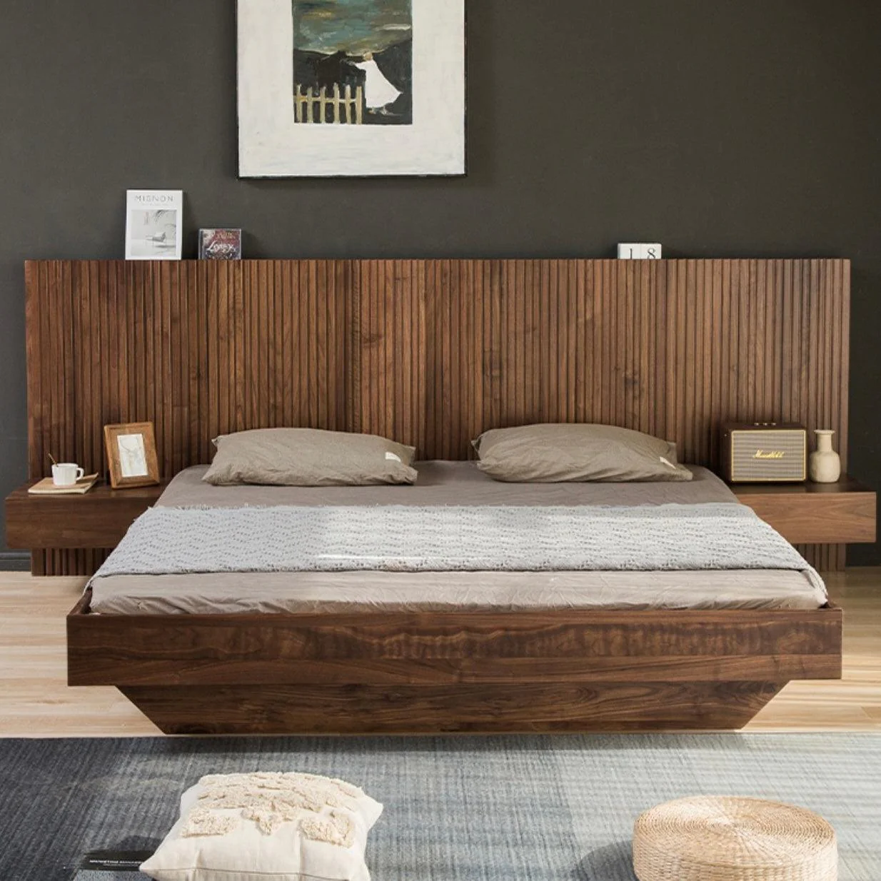 Odell Bed Frame with Bedside Tables - Image 5