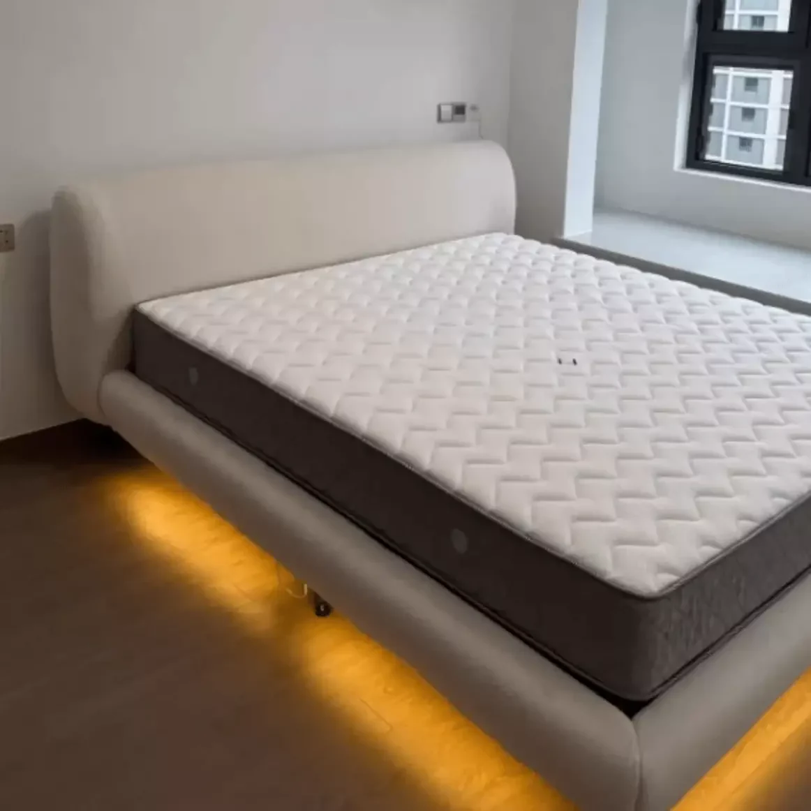 Remi Boucle Floating Bed Frame - Image 11