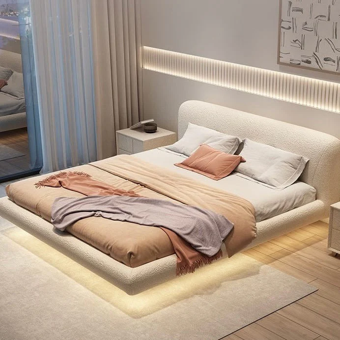 Remi Boucle Floating Bed Frame - Image 5