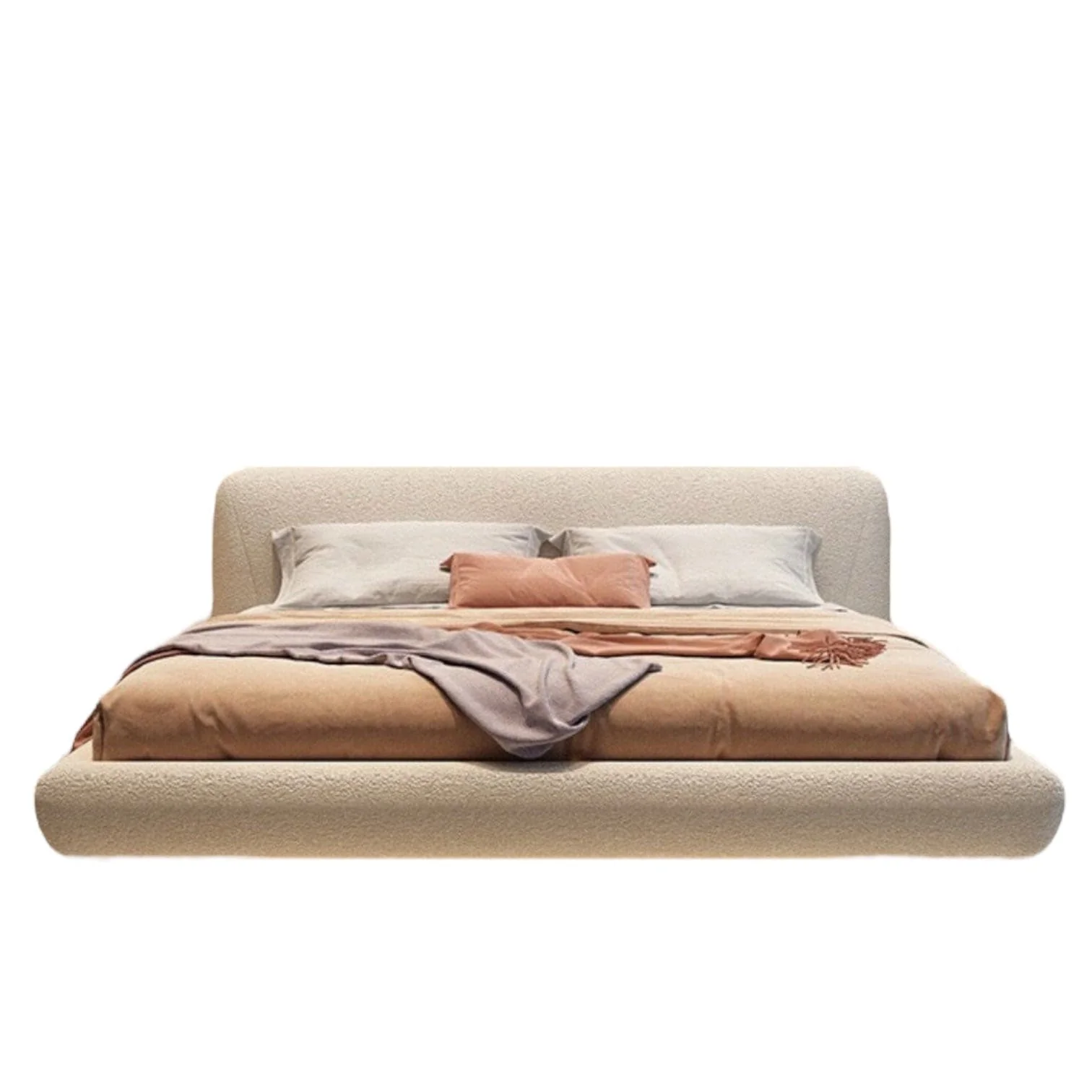 Remi Boucle Floating Bed Frame - Image 8