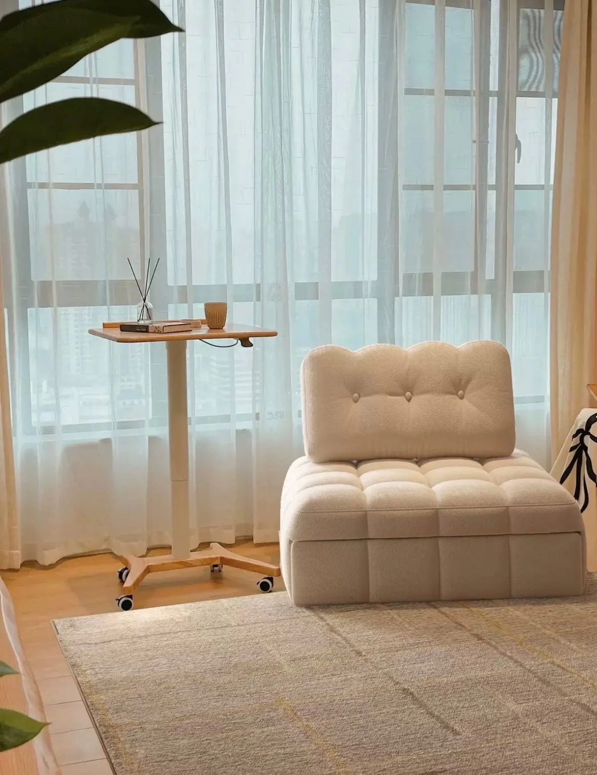 Sofia Boucle Slider Sofa Bed - Image 38